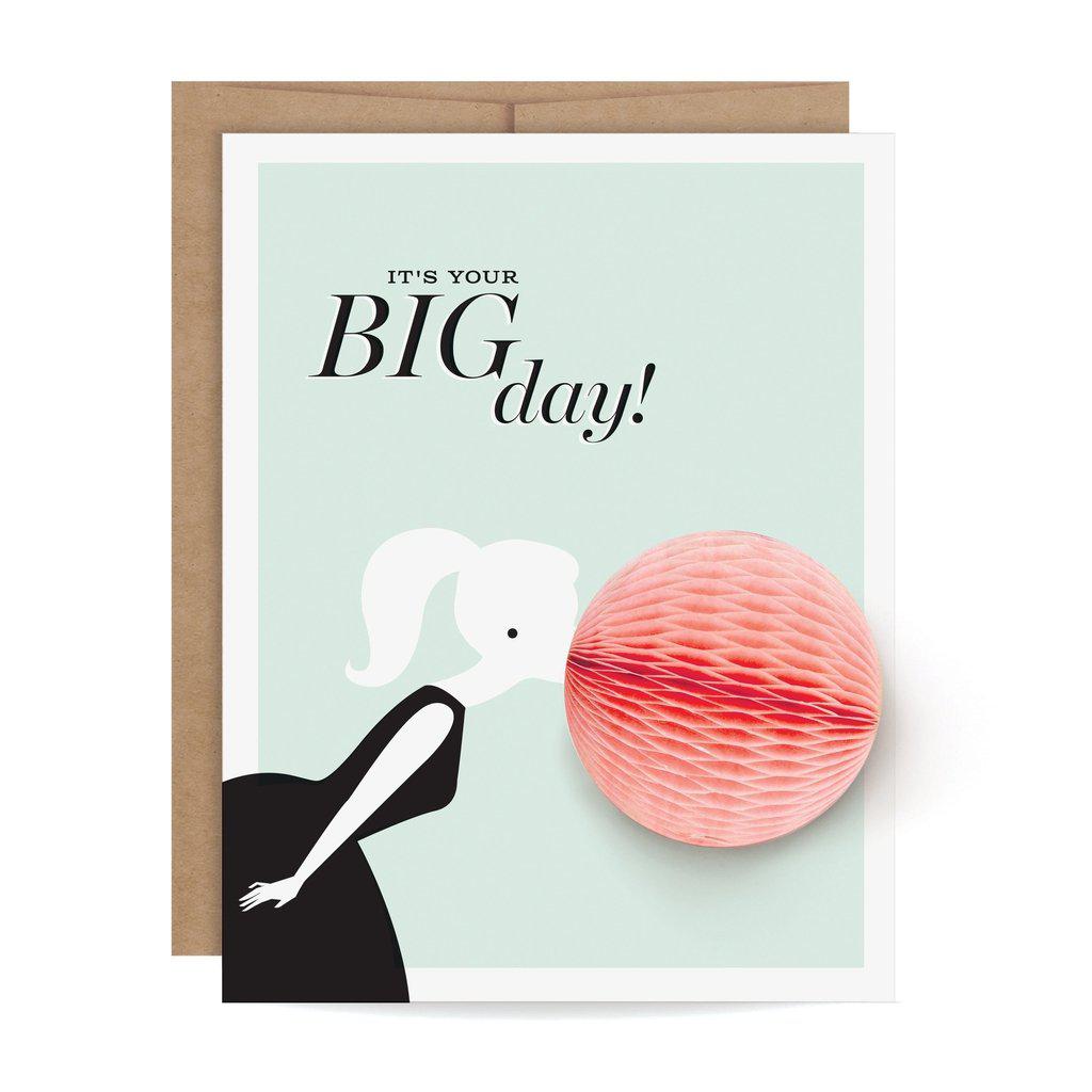 Bubble Gum Pop-up kort - it&#39;s Your Big Day-Kort