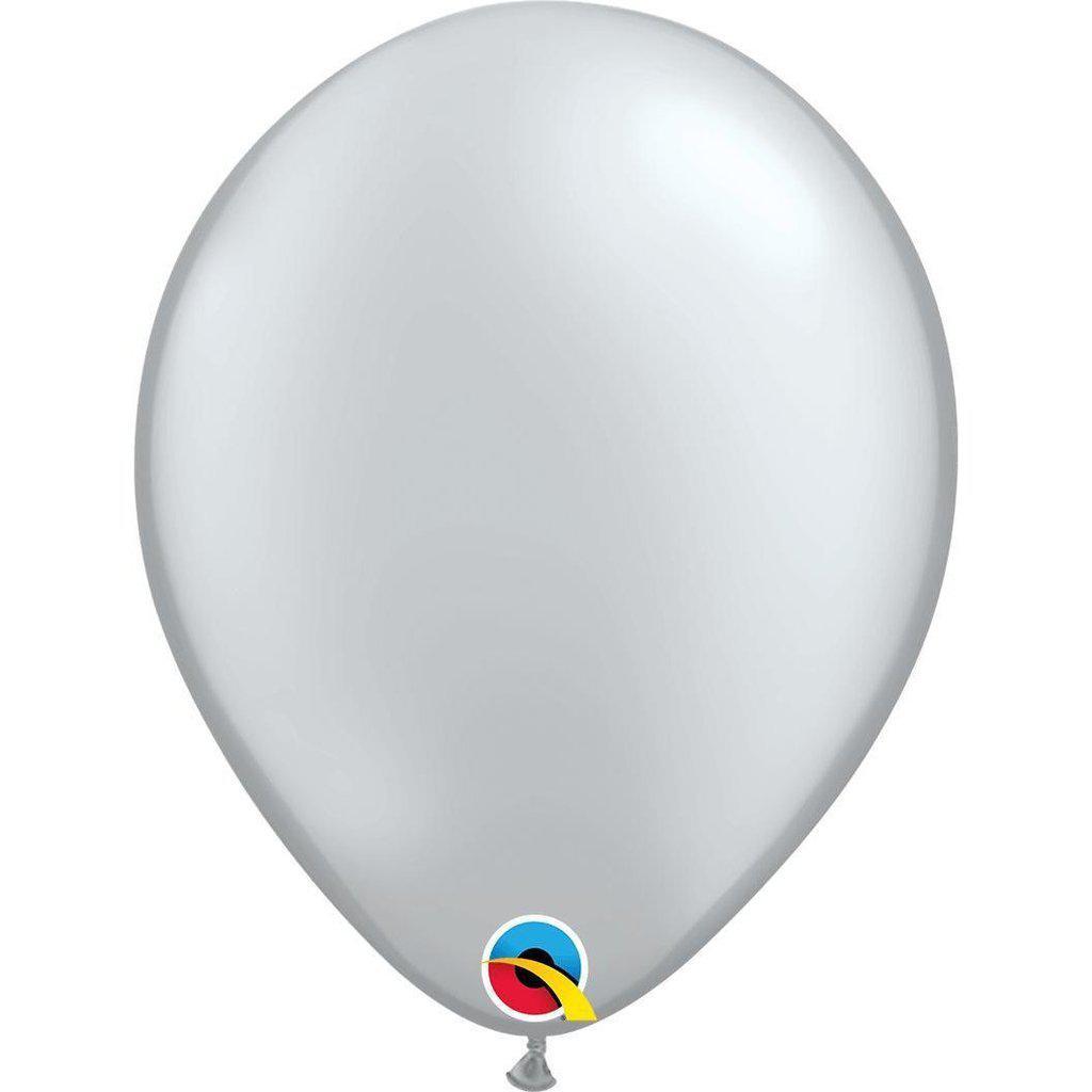 Ballon - Metallic Sølv-Festartikel