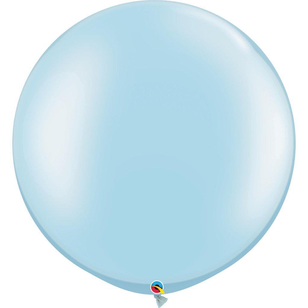 Ballon - Stor - Pastel Pearl - Lyseblå-Festartikel