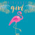 Fødselsdagskort - Flamingo - Birthday Girl-Kort