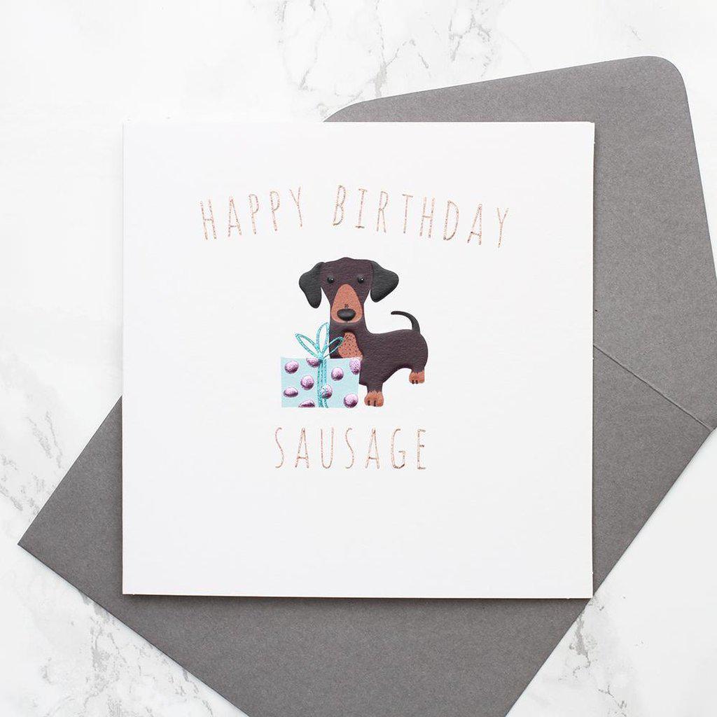 Fødselsdagskort - Happy Birthday Sausage-Kort