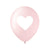 PINK White Heart Balloner- 3 stk.-Festartikel