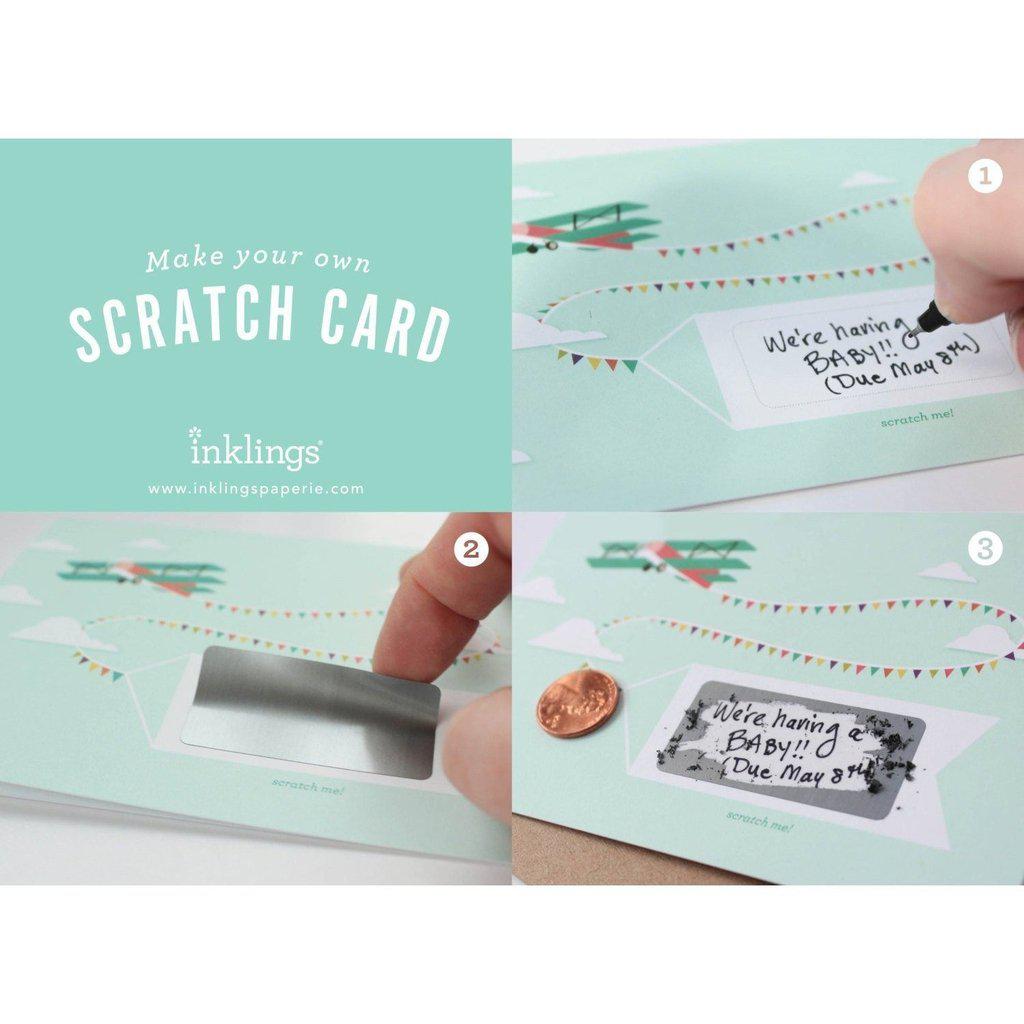 Retro flyver Scratch-off kort-Kort